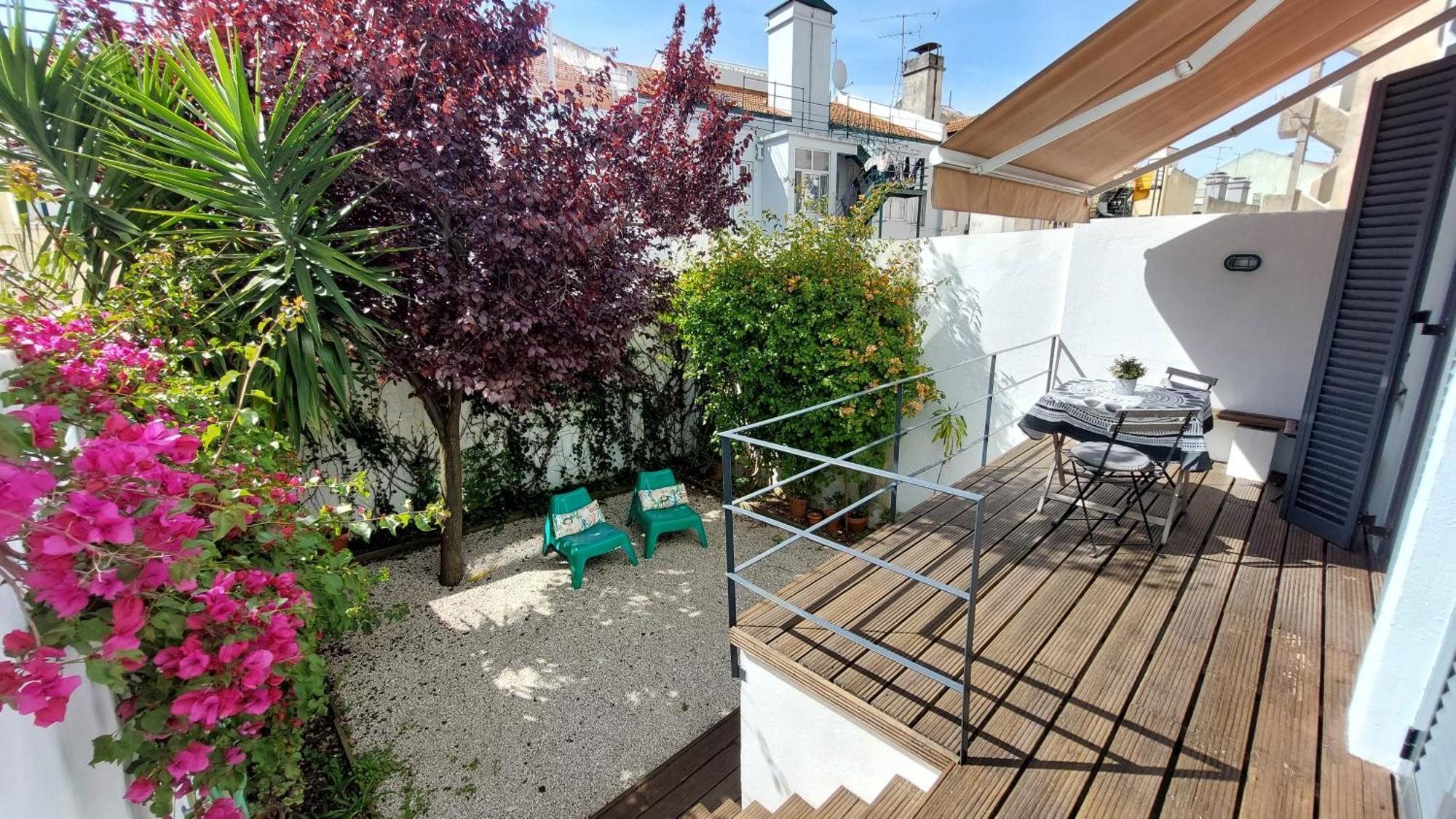 Apartment With Private Garden - Central Location Lisboa Kültér fotó